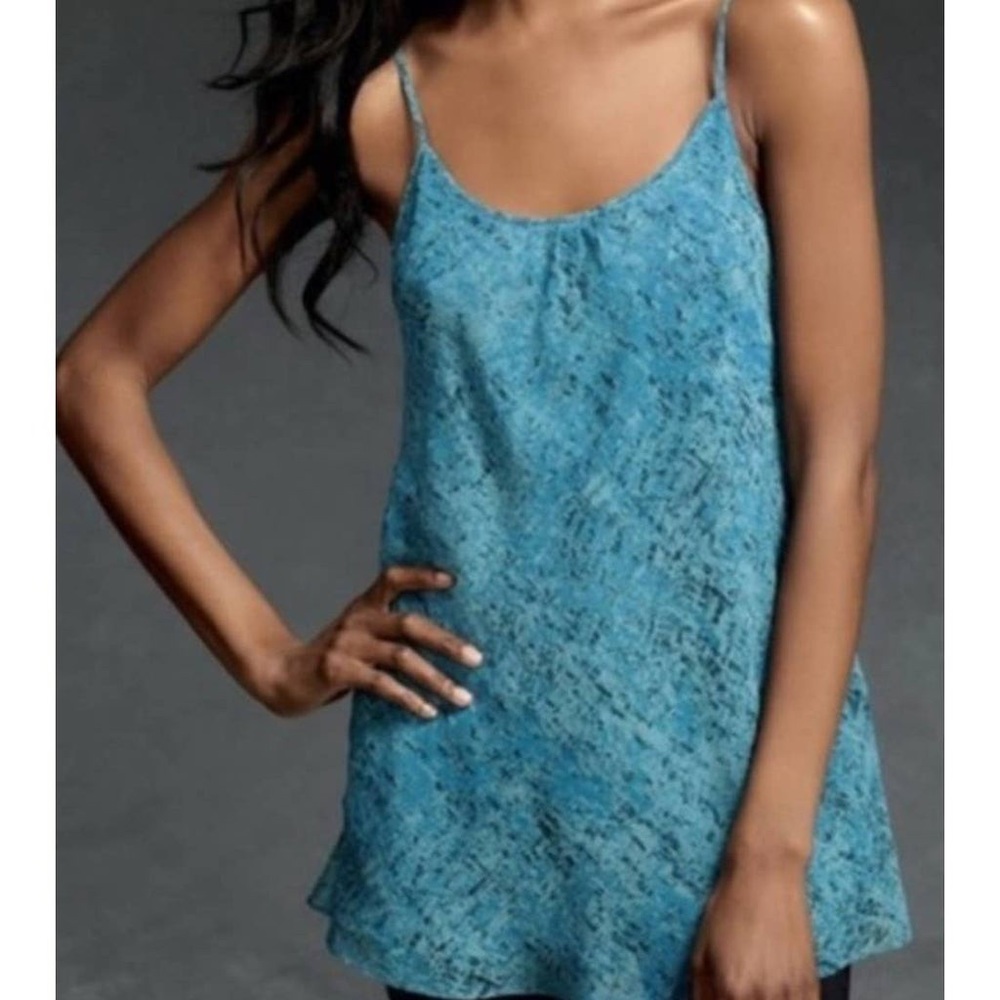 CAbi Blue Flowy Tank